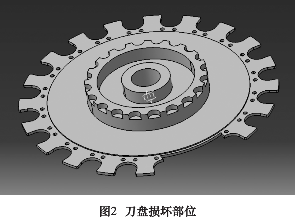 斗笠式刀庫(kù)中裝刀盤的修復(fù)方法